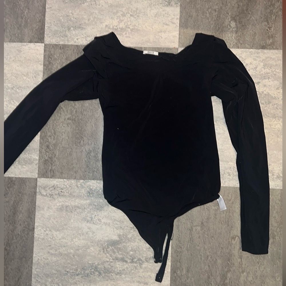 WOLFORD LONGSLEEVE STRING BODY SUIT